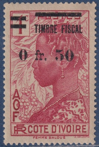 Cote ivoire timbre avec - cote,