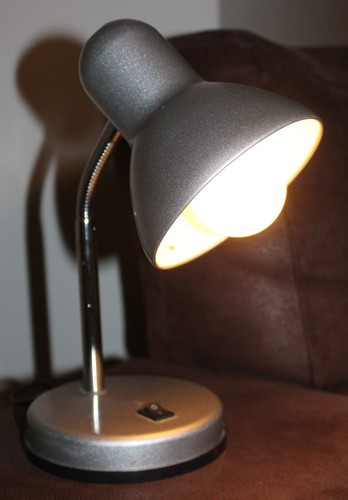Lampe bureau metal gris - de,
