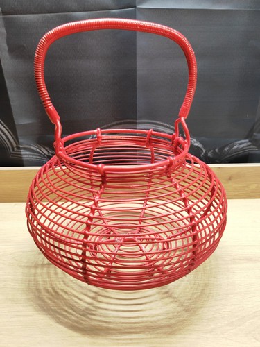 Ancien panier oeufs fils - panier, à