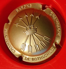 capsules de champagne  baron de rothschild (nouvelle) (estampée or) cote ?€