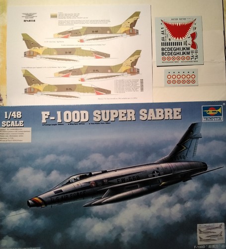 100d super sabre - super, maquette