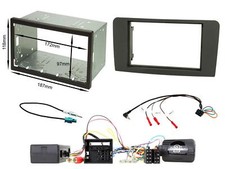 Panneau Set Moniteur de Radio GPS Double 2 din Mercedes ML W164 Fibre Optique