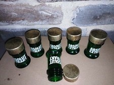 6 Verres vert green glasses