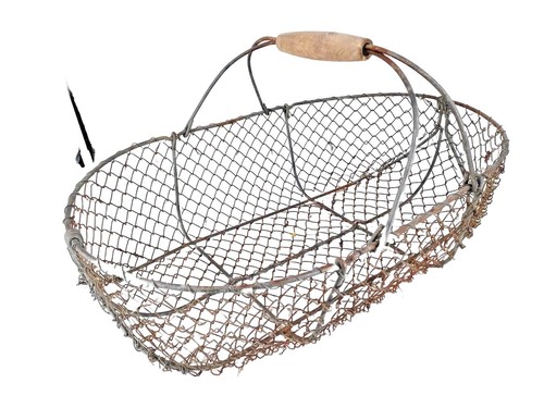 Ancien panier fil fer - ancien, de