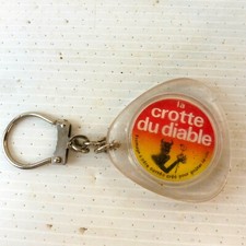 PORTE CLES DES ANNEES 60 KEYCHAIN - CROTTE DU DIABLE FROMAGE PHOTO RECTO-VERSO