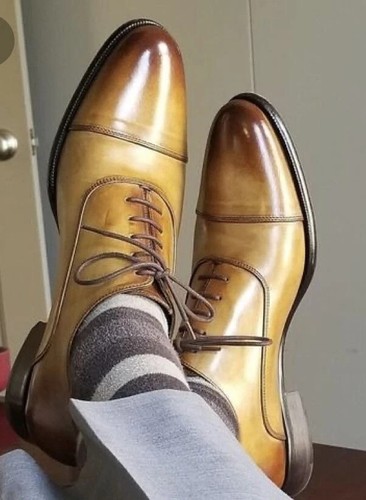 Chaussures oxford jaunes - oxford, à