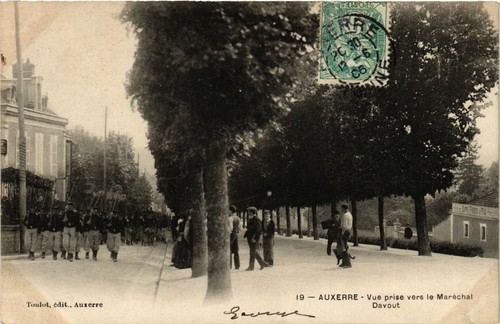 Cpa auxerre vue prise vers - prise,