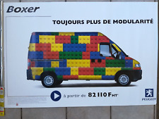 Affiche Peugeot Boxer  PLV de Garage Affiche originale d'Epoque  Boxer Lego