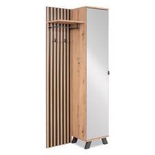 Meuble d'éntrée Look Industriel Miroir Vestiaire d'entrée Garde robe Homestyle4u