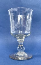 Verre XIXem Souvenir de fête verre soufflé gravé mariage, bistro H:14cm