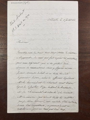 Général brahaut 1860 rare - général,