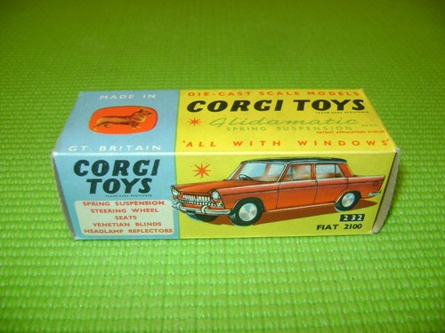 Corgi toys 232 fiat - 1200, boite