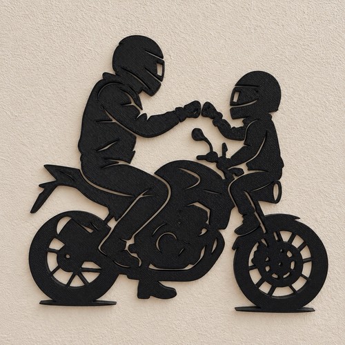 Décoration murale motard - motard, moto