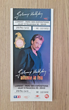 JOHNNY HALLYDAY Ticket Billet