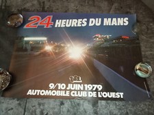 Affiche Originale 24 heures du Mans 1979 Automobile Club de l'Ouest
