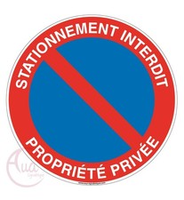 Panneau stationnement interdit