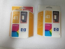 Lot de deux vieilles cartouches neuves d'origine HP N° 41 - C51641AE