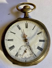 montre à gousset argent   -  non fonctionnel ,à réparer ou pour pièces !!! -N°2