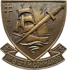 1° Bllon F.M, Fusiliers Marins Commando, retirage, J.R GAUNT