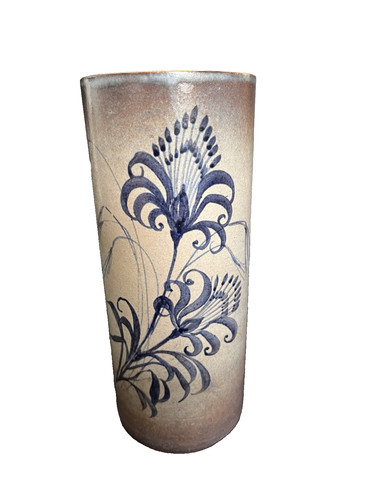 Vase rouleau décor fleurs - rouleau,