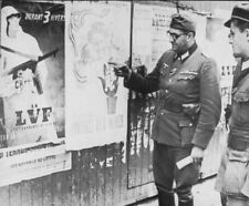 ww2 Photo Doriot LVF PPF RNP Milice Police Vichy Pétain Gendarmerie All casque