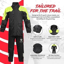 Moto Combinaison de Pluie Pantalon Imperméable Anti-pluie Réflecteur