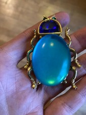 Bijou fantaisie broche craft métal doré insecte