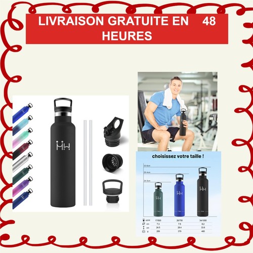 Gourde isotherme acier - gourde,