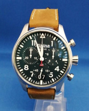 Montre chronographe à quartz pour homme Alpina Startimer Pilot 44MM AL-372N4S...