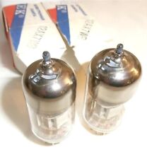 2x SOVTEK TUBE 12AX7WB /7025 TRIPLE MICA ECC83 12AX7 SATIN NICKEL PLATE NOS NIB