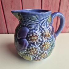 PICHET FAÏENCE BARBOTINE SALINS LES BAINS DÉCOR DE FRUITS TRÈS BEL ÉTAT