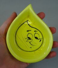 ancien cendrier publicitaire ESSO goute d'huile en céramique ashtray