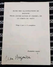 Illustrations de Bazaine Signé Tirage 75 Exemplaires Collection