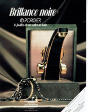 publicité Advertising  1022  1988   Porcher sanitaires robinets brillance noire