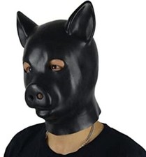 Latex Fétiche Masques Capuche Femelle Poupée Chien Chiot Jeu Déguisement Gimp