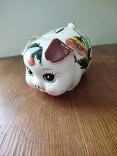 Tirelire Cochon Faïence Publicitaire