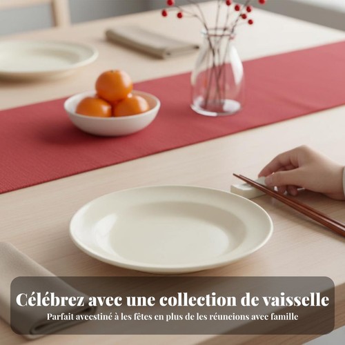 Service table céramique - service,