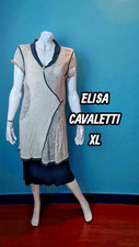 Valeur 200 € Elisa Cavaletti Taille 42 Neuf Robe beige et noire manches courtes