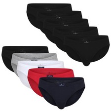 TOM TAILOR Slip Pour Hommes, Pack De 5 - Mini Slip, Basique, Uni