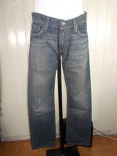 Pantalon jean bleu délavé effet usé slim straight LEVIS 514 w29 L30 38FR  21mu9