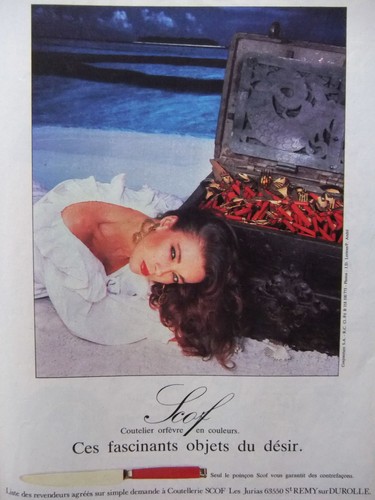 Publicité 1985 scof coutelier - publicitÉ,