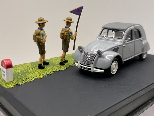 Citroen 2cv scout route bleue - scout,