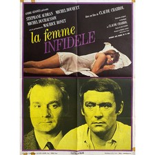 LA FEMME INFIDELE Affiche de cinéma  - 60x80 cm. - 1969 - Stéphane Audran, Claud