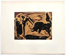 Pablo PICASSO LINOGRAVURE 1962