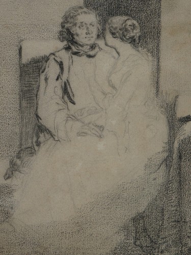 Pencil drawing interior - drawing,