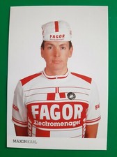 CYCLISME carte cycliste KARL MAXON équipe FAGOR 1987
