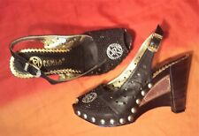 ART Company Chaussures Femme Sandales, Chaussures Plateaux Talon Caillé, Taille 37 / UK 4