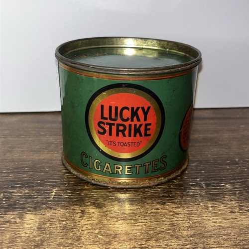 Vintage lucky strike round - vintage,