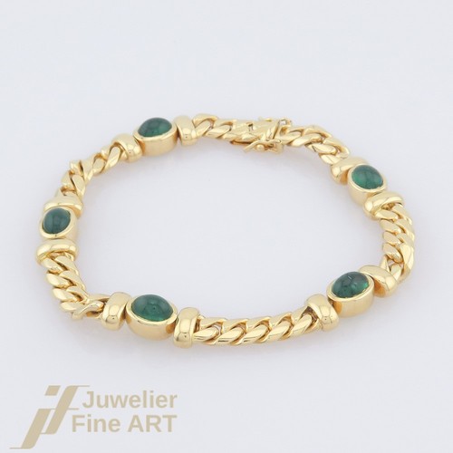 Bracelet émeraude motif - -,