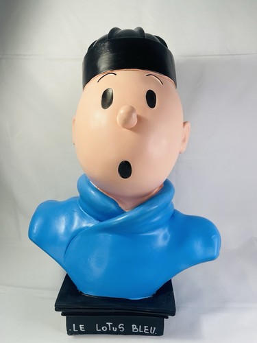 Grand buste tintin lotus - buste, le